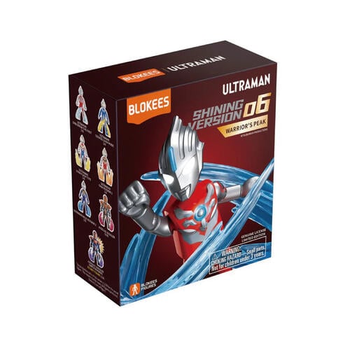 Blokees Figures - Ultraman (Luminous Eyes & Chest) 73206 - Shining Version 06 - Warrior's Peak - 6 In 1 Blind Box Display