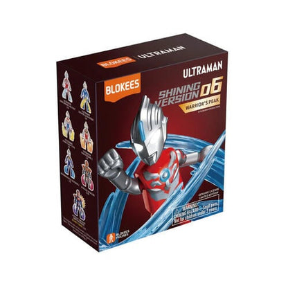 Blokees Figures - Ultraman (Luminous Eyes & Chest) 73206 - Shining Version 06 - Warrior's Peak - 6 In 1 Blind Box Display