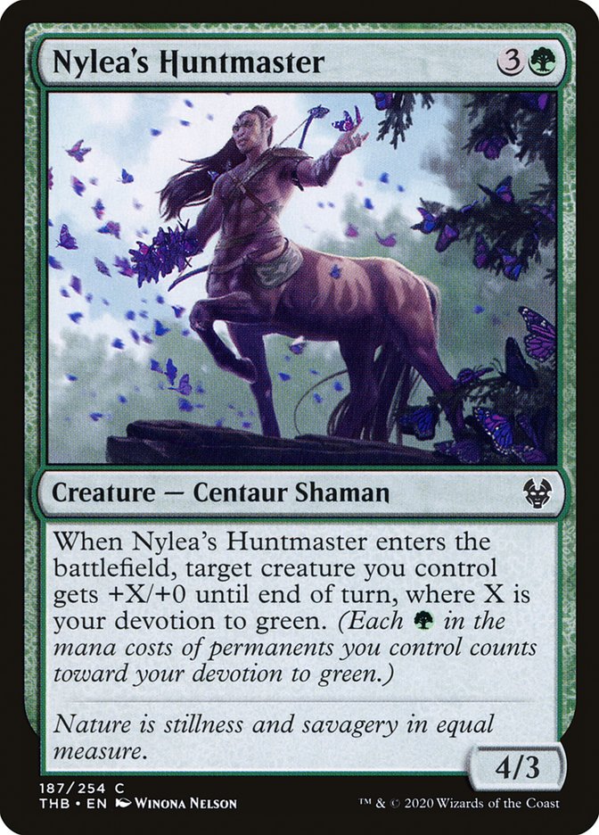 Nylea's Huntmaster 187/254 (Theros Beyond Death)  - Foil