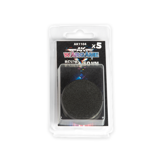 AK Interactive - Wargame Accesories - Plastic Bases. Round Base 50mm - Good Games