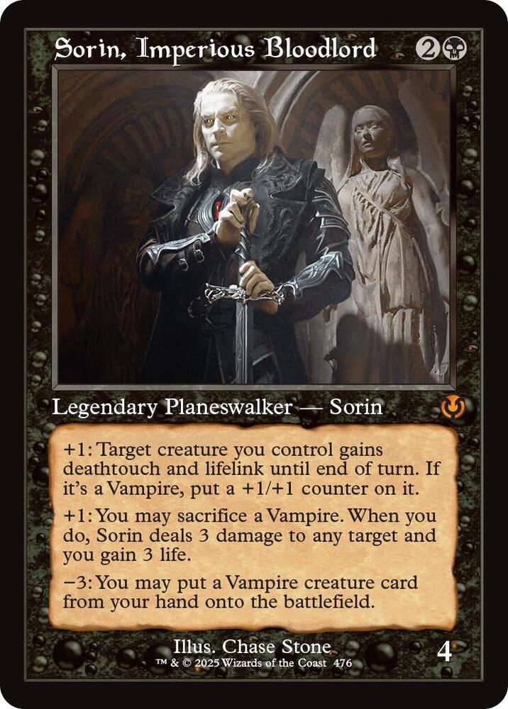 Sorin, Imperious Bloodlord 476/287 (Innistrad Remastered)  - Retro