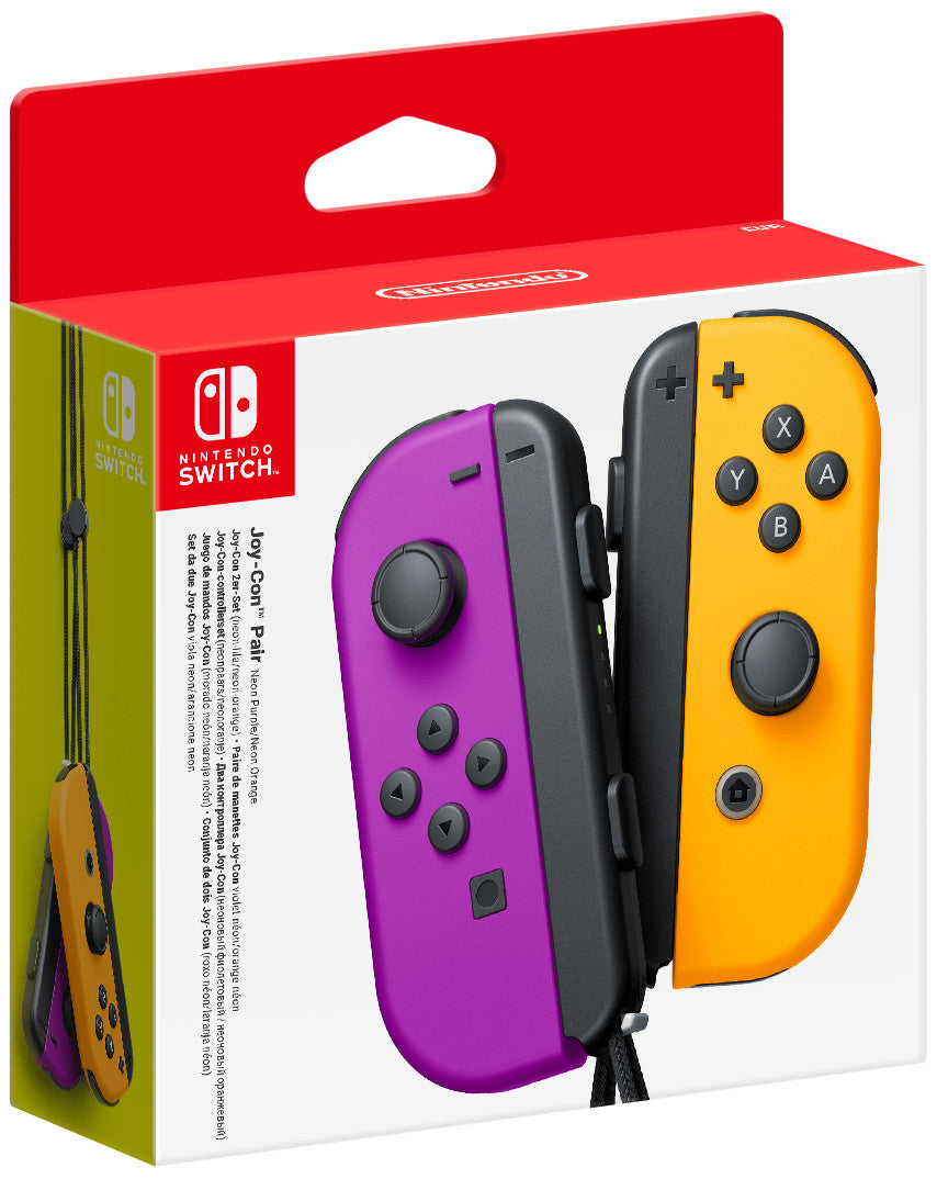 Nintendo Switch Joy-Con Pair Controller - Neon Purple/Neon Orange