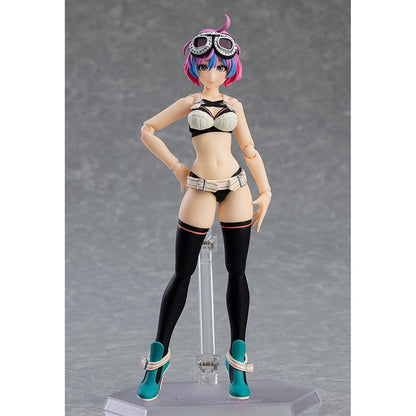 Ange figure in mid-action pose, showing articulation and joint flexibility