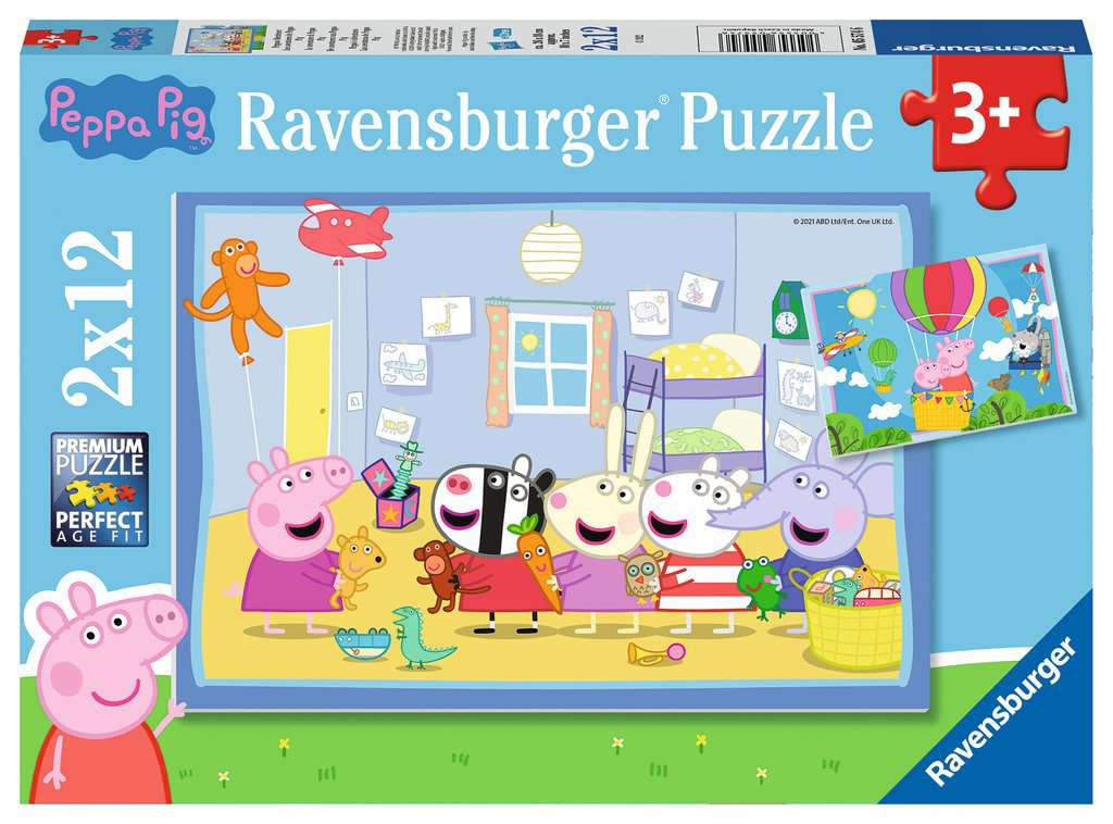 Ravensburger - Peppa's Adventures 2x12 Piece Jigsaw - Good Games