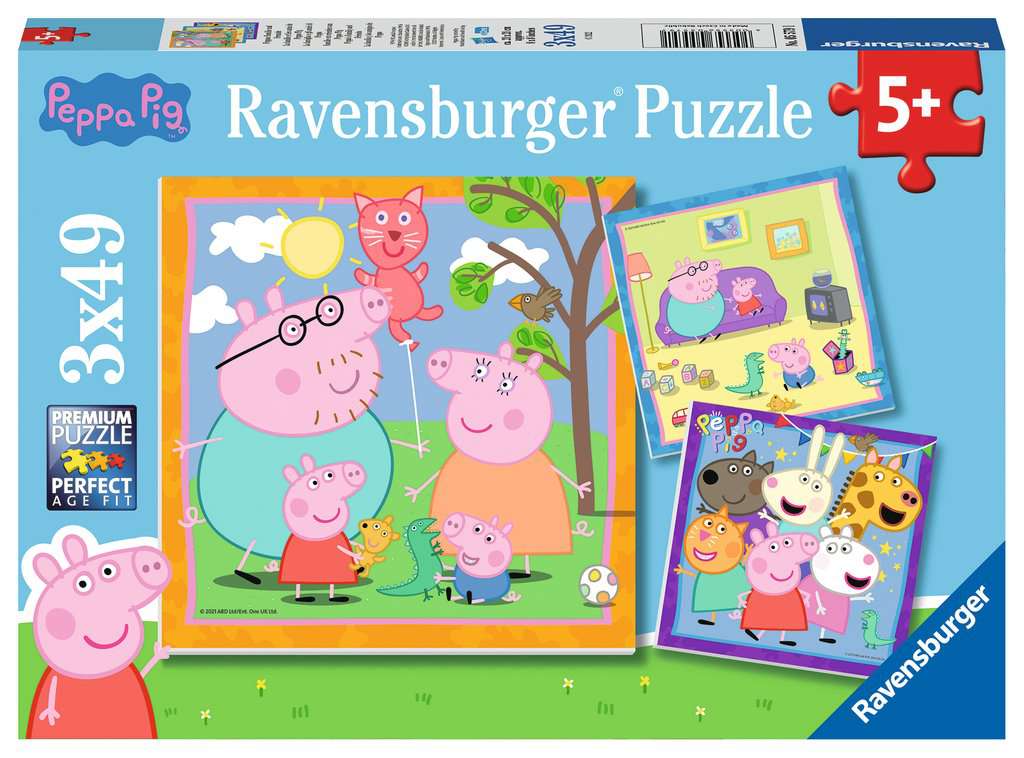 Ravensburger - Peppa's Family & Friends 3x49 Piece Jigsaw - Good Games