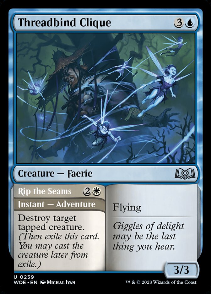 Threadbind Clique // Rip the Seams 239 (Wilds of Eldraine) 