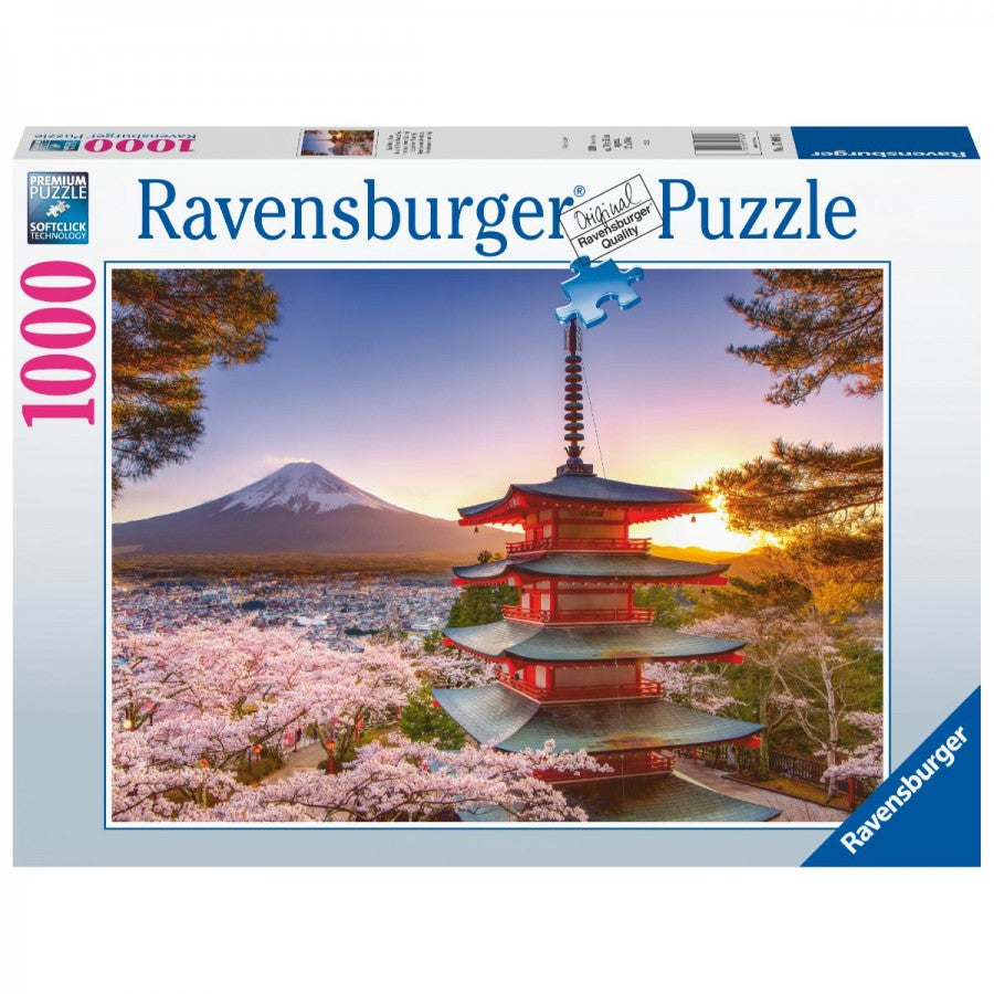 Ravensburger - Mount Fuji Cherry Blossom View 1000 Piece Jigsaw - Good Games
