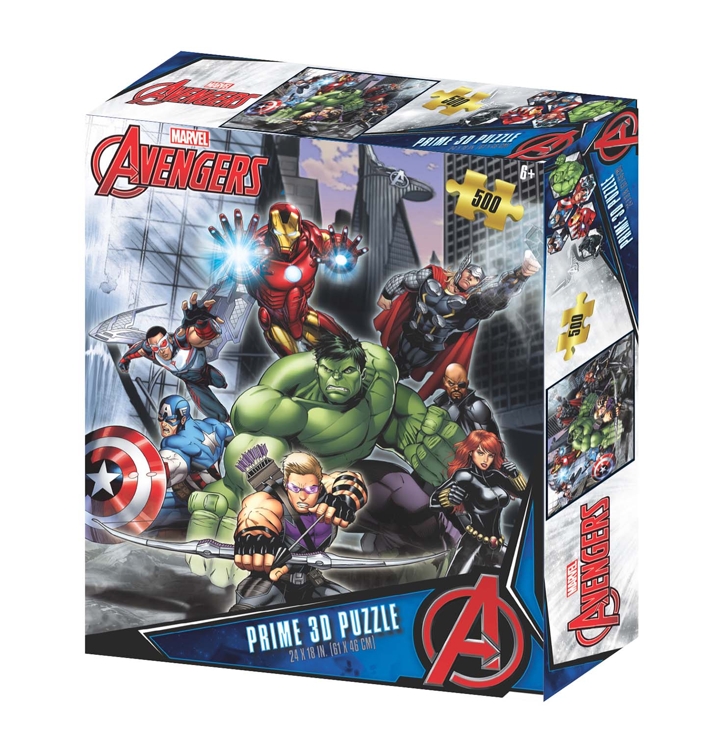 Prime3D Marvel Avengers - 500 Piece 3D Jigsaw - Good Games