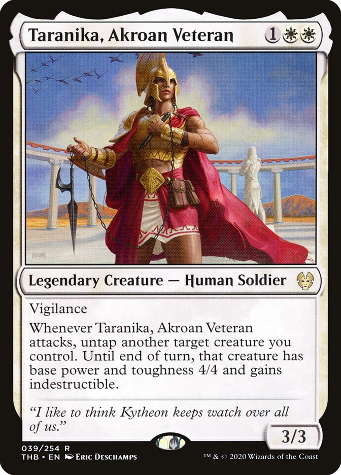 Taranika, Akroan Veteran 39/254 (Theros Beyond Death) 