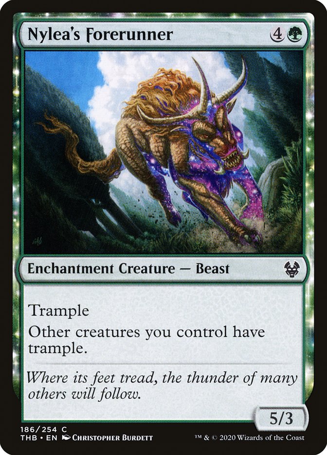 Nylea's Forerunner 186/254 (Theros Beyond Death)  - Foil