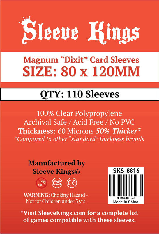 Sleeve Kings Magnum "Dixit" card sleeves, 80x120mm, 110 pack