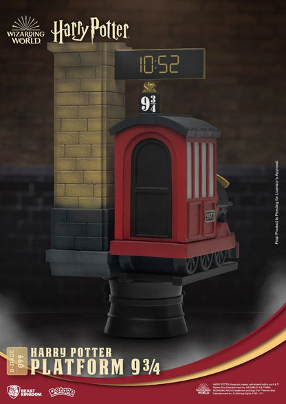 Harry Potter D-Stage 099 Platform 9 34 miniature train with clock