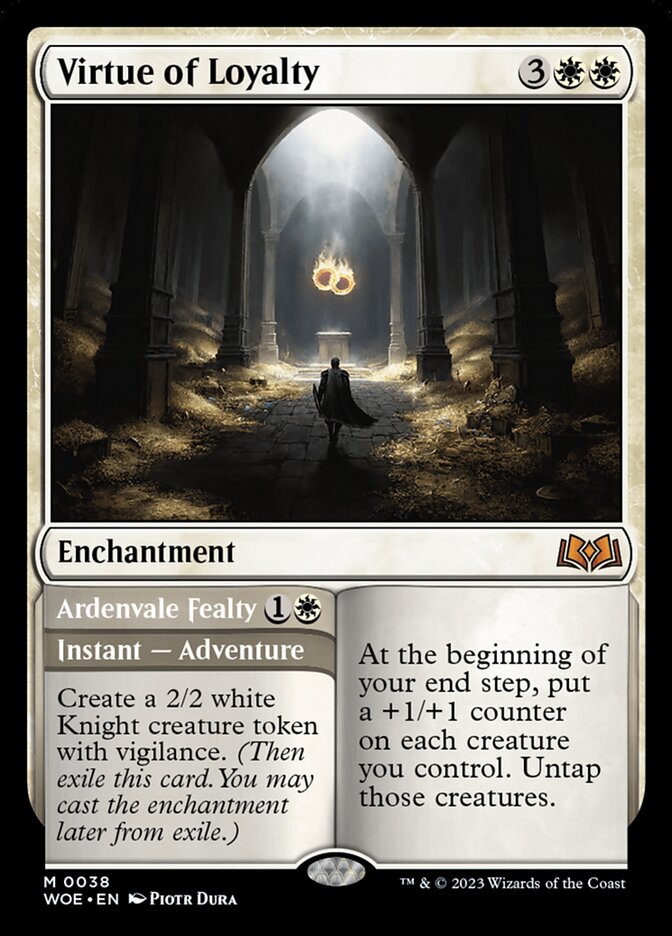 Virtue of Loyalty // Ardenvale Fealty 38 (Wilds of Eldraine) 
