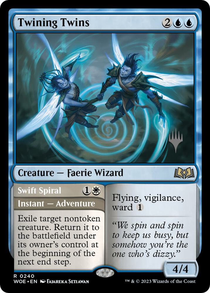 Twining Twins 240 (Promo Pack: Wilds of Eldraine)  - Foil