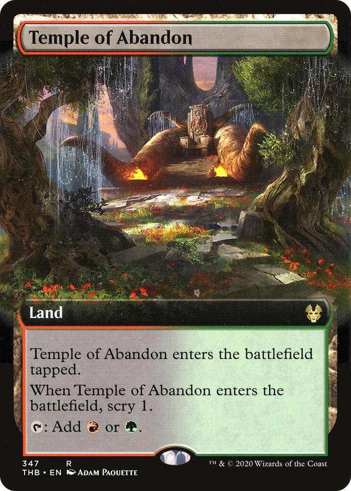 Temple of Abandon 347/254 (Theros Beyond Death)  - Extended Art