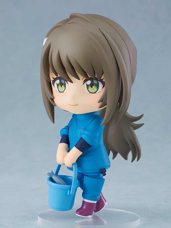 Nendoroid Fuka Miyazawa holding a penguin plush accessory in a cheerful pose