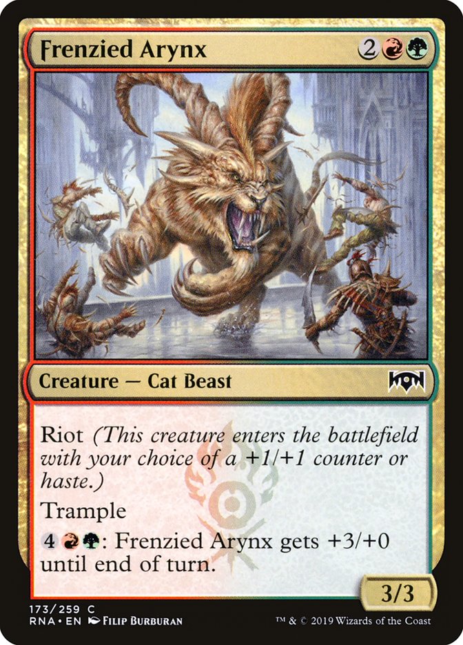 Frenzied Arynx 173/259 (Ravnica Allegiance) 