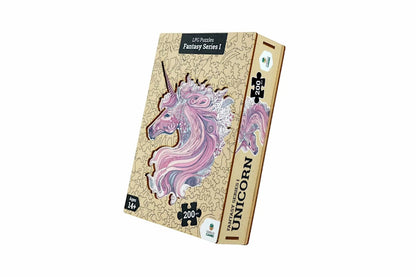 Let's Play Games Puzzles Wooden Fantasy Unicorn - 200 piece Puzzle - Good Games