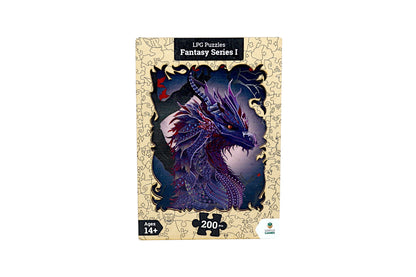 Let's Play Games Puzzles Wooden Fantasy Dragon - 200 piece Puzzle - Good Games