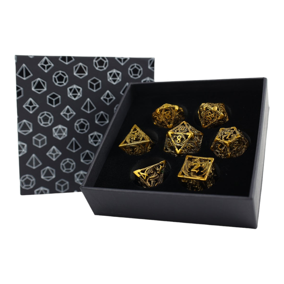 LPG Dice RPG Set Hollow Dragon - Ancient Bronze - Good Games