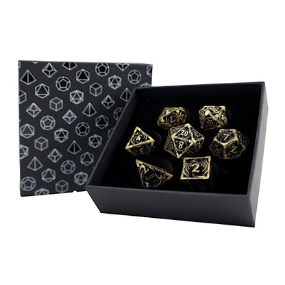 LPG Dice RPG Set Hollow Dragon - Tarnished Gold - Good Games