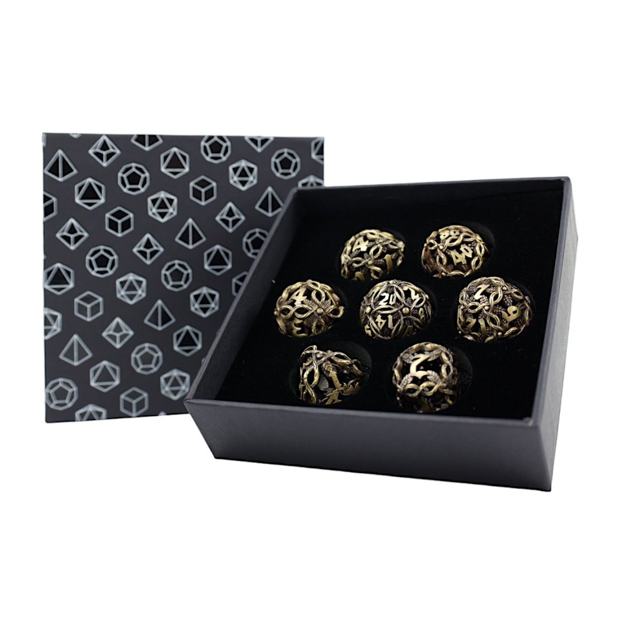 LPG Dice RPG Set Hollow Vines - Tarnished Gold - Good Games