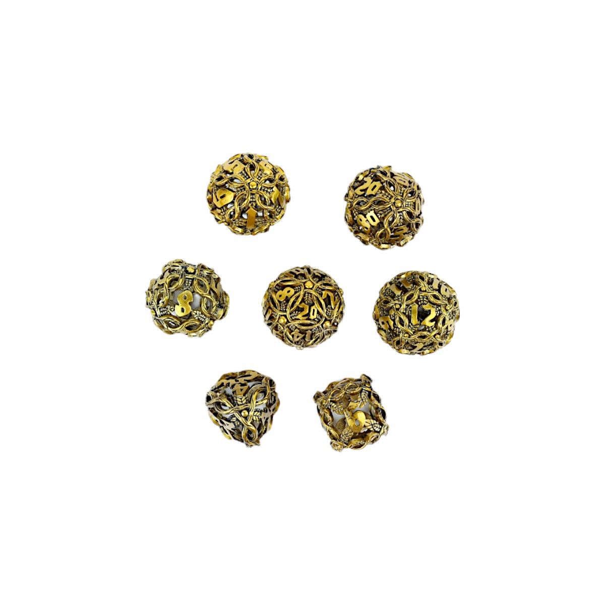 LPG Dice RPG Set Hollow Vines - Ancient Bronze - Good Games
