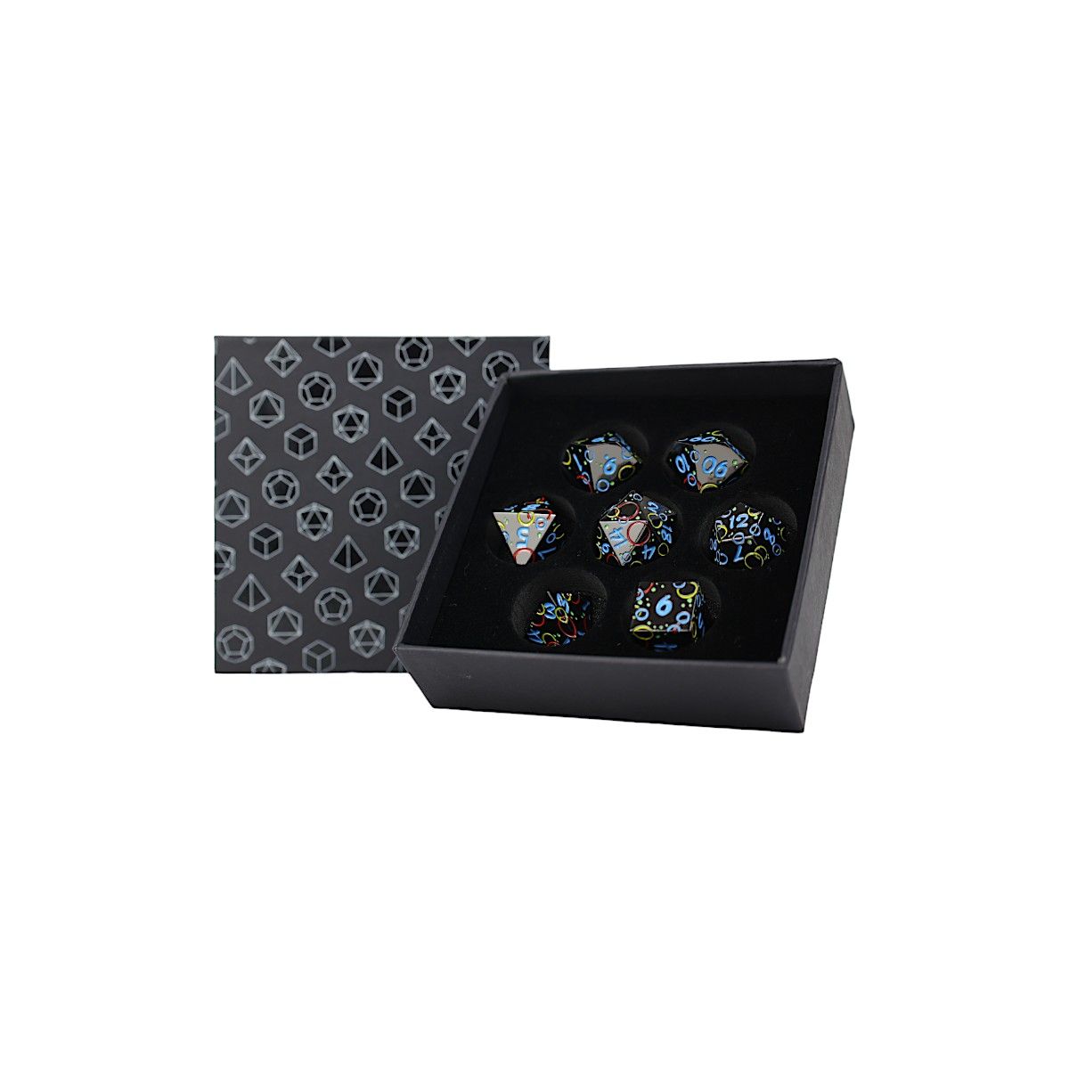 LPG Dice RPG Set Inscripted Bubbles Neon - Good Games