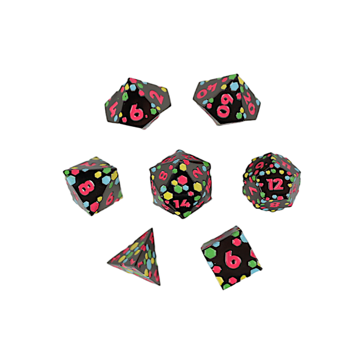 LPG Dice RPG Set Inscripted Hex Neon - Good Games
