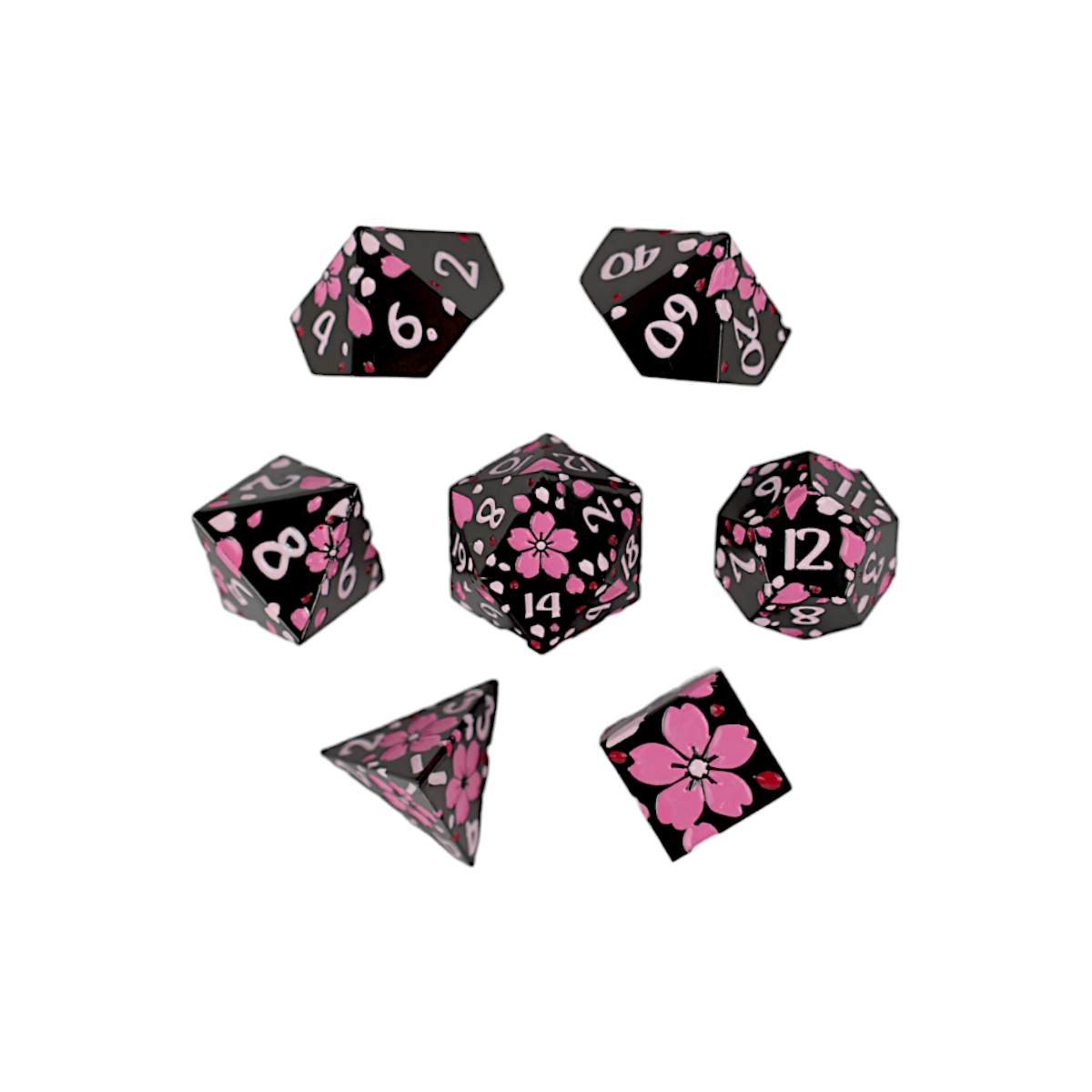 LPG Dice RPG Set Inscripted Sakura Pink - Good Games