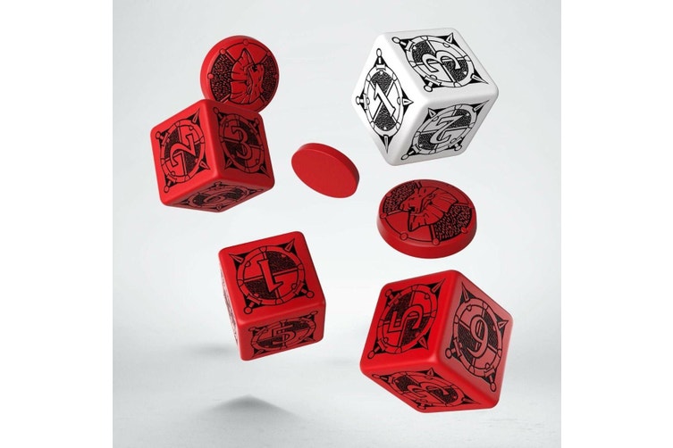Q Workshop - Kingsburg Dice & Token Set Red - Good Games