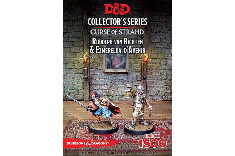 Dungeons and Dragons - Curse Of Strahd Ezmerelda Davenir & Rudolph Van Richten (2 Figs) - Good Games