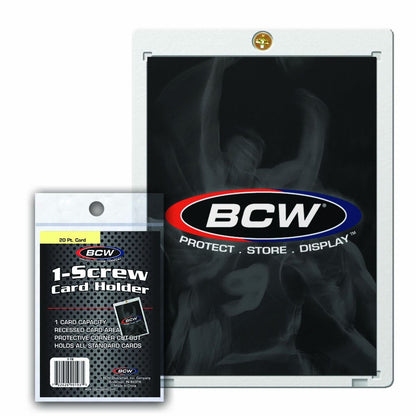 BCW - 20 Pt 1 Screw Card Holder - Clear - Good Games