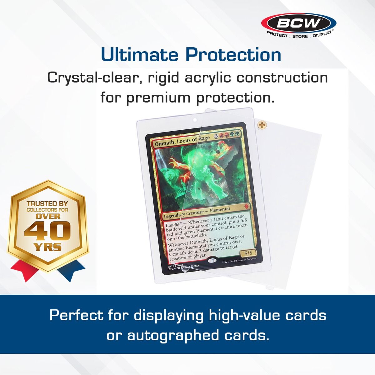 BCW - 20 Pt 1 Screw Card Holder - Clear - Good Games