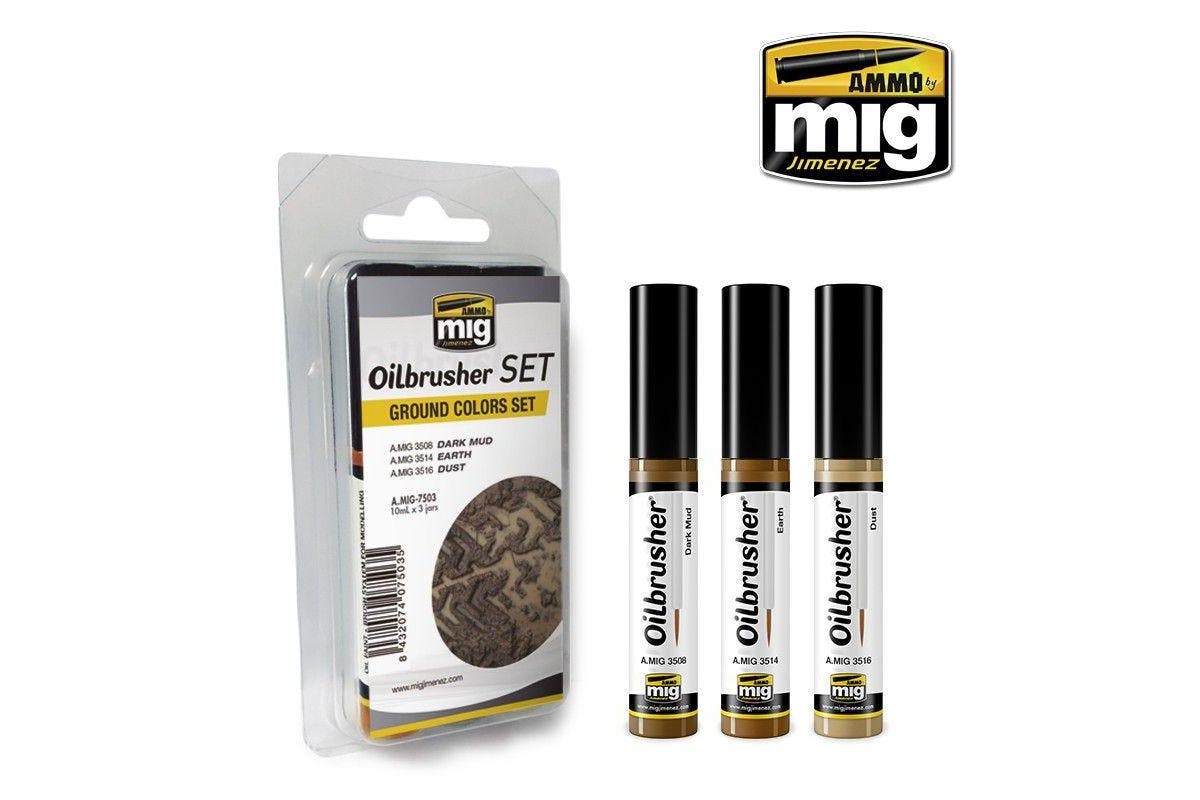 Ammo By Mig Oilbrushers Ground Colors Set - Good Games