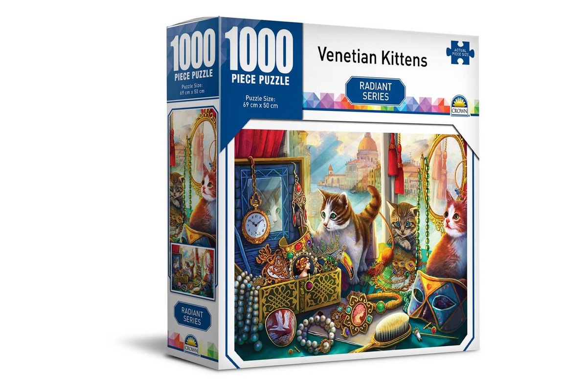 Venetian Kittens 1000 Piece Jigsaw - Good Games