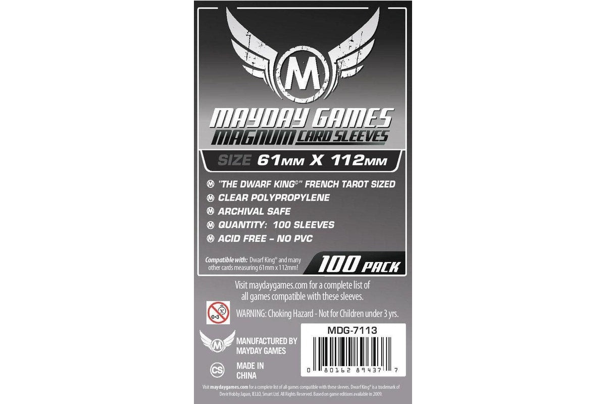 Mayday - Magnum Platinum Card Sleeves 61x112mm (100) - Good Games