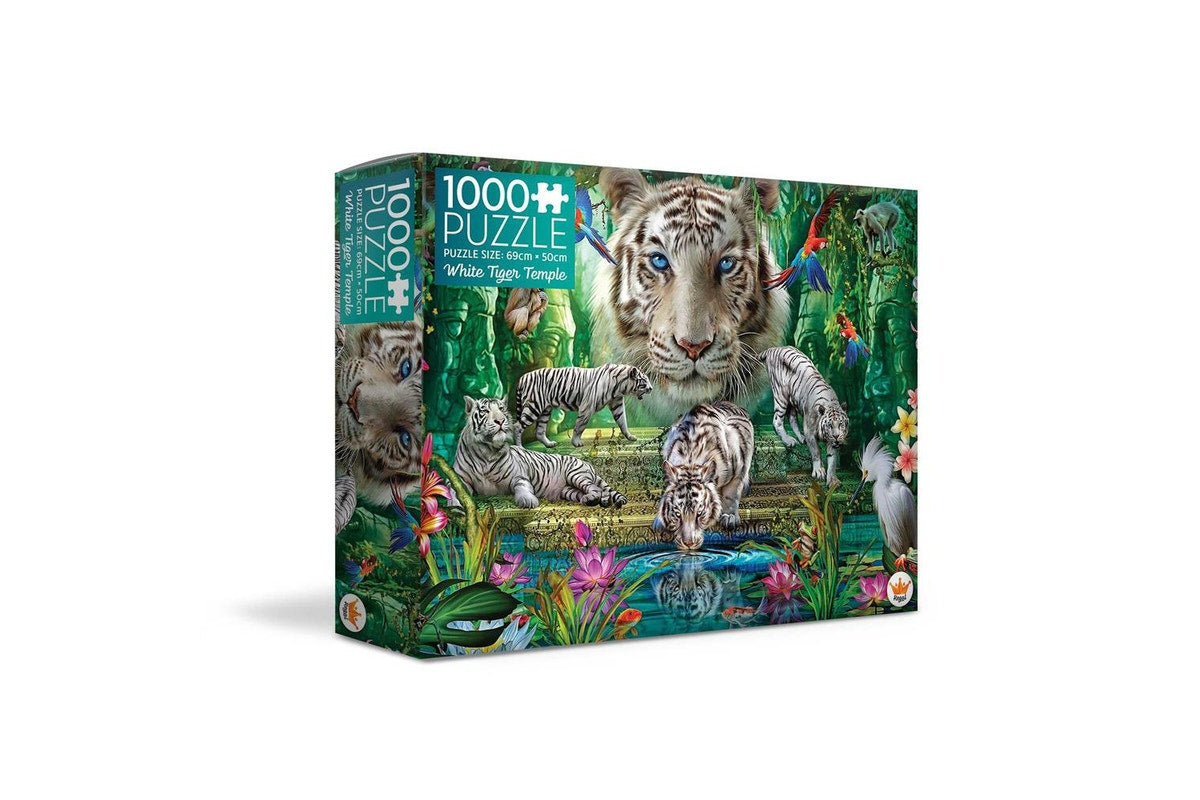 Regal Animals Series 1 - White Tiger Temple 1000 Piece Jigsaw