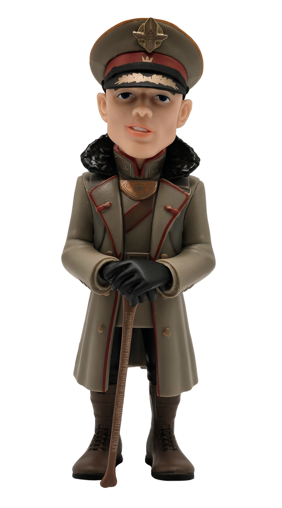 Side profile of Admiral Noble with detailed armor