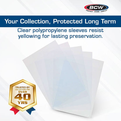 BCW - Book Bags 100-Pieces 10 inch x 13 inch Size - Good Games