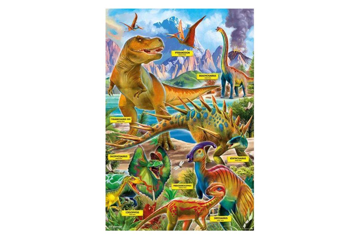 P.d. Moreno - Dinosaurs Poster