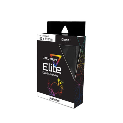 BCW - Elite2 Small Deck Guard Card Sleeves 60-Pieces 62 mm x 82 mm Size - Black - Good Games