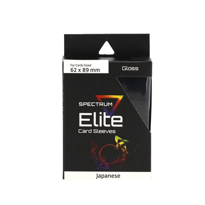 BCW - Elite2 Small Deck Guard Card Sleeves 60-Pieces 62 mm x 82 mm Size - Black - Good Games