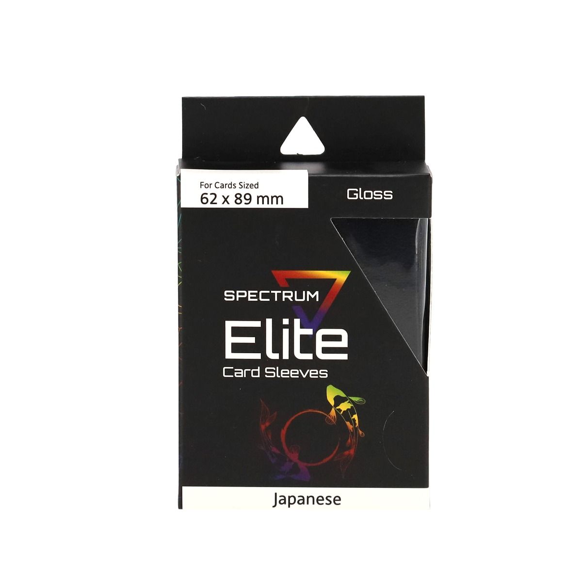 Front view of BCW Elite2 Small Deck Guard Card Sleeves in black