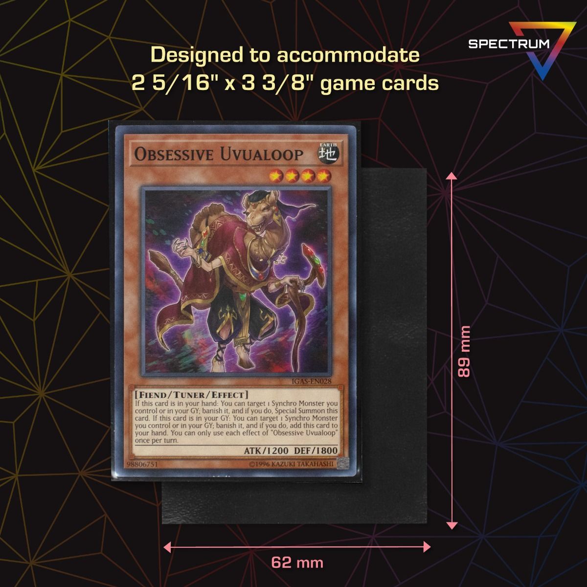 BCW - Elite2 Small Deck Guard Card Sleeves 60-Pieces 62 mm x 82 mm Size - Black - Good Games