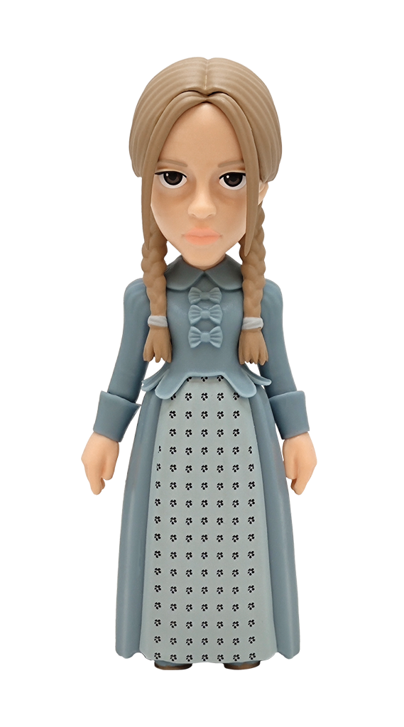 MINIX Wednesday Goody Addams 138 figure in blue dress with braided hair