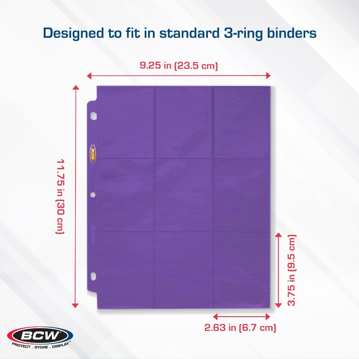BCW Pro18s PUR product details and features shown on informational sheet