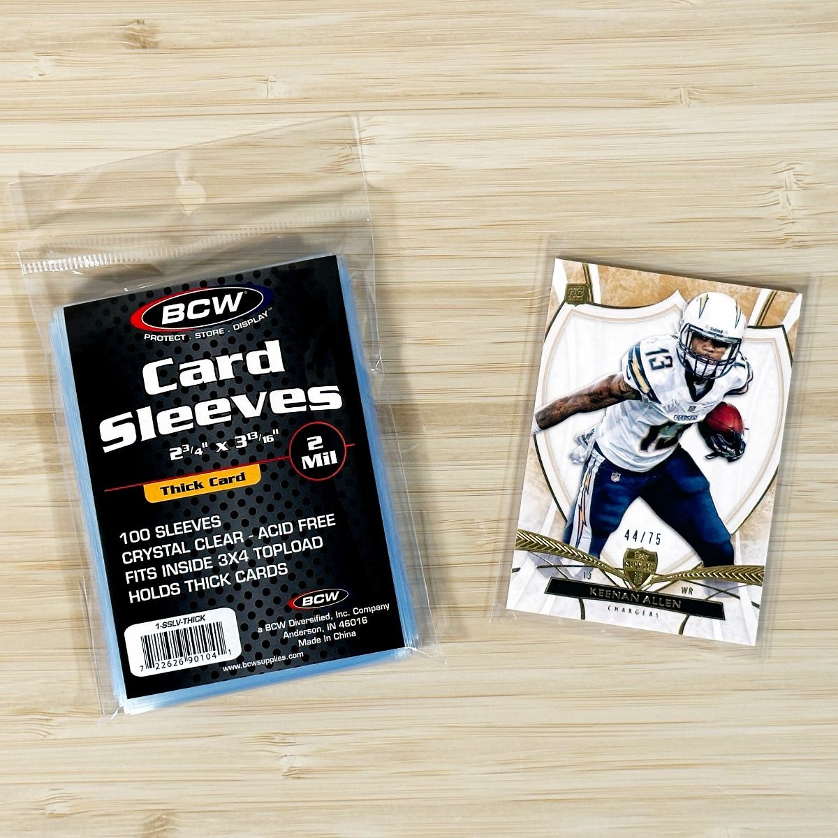 BCW Deck Protectors thick card sleeves with glossy finish