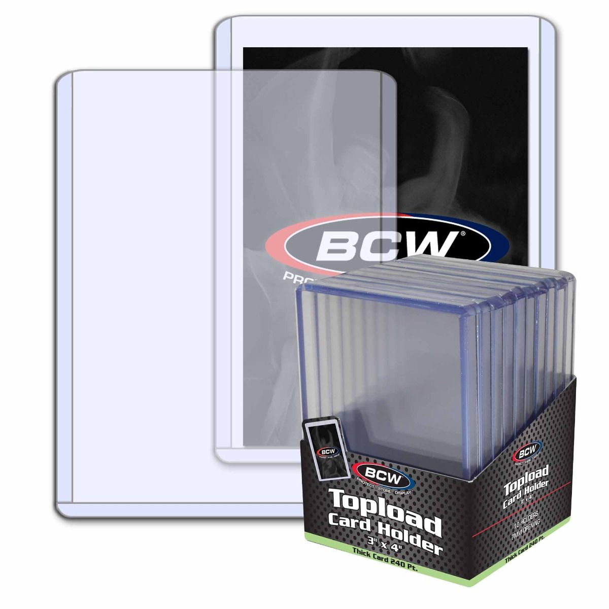 BCW Toploader Card Holder Thick 240 Pt (3inch x4inch) - Good Games