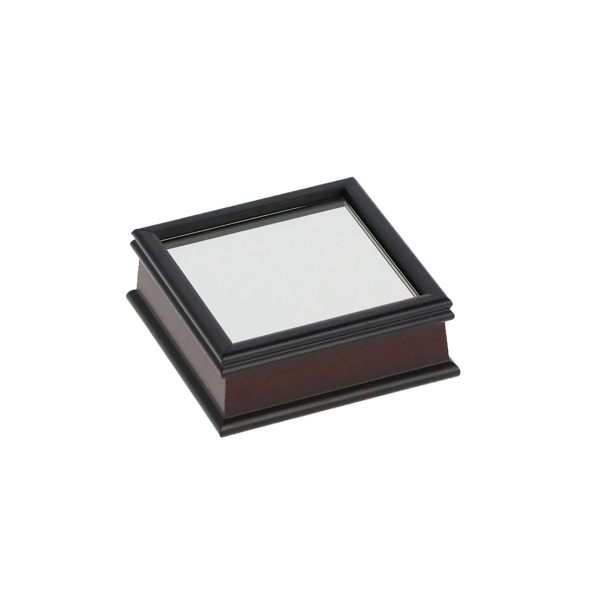 360-degree view of BCW Wood Base for Baseball Holder